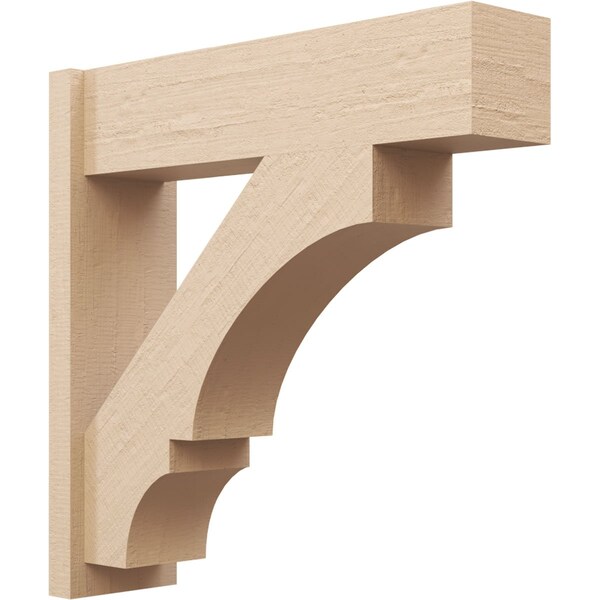 Ekena Millwork 8-in W x 30-in D x 30-in H Balboa Block Rough Cedar Woodgrain TimberThane Outlooker, Primed Tan OUTUR080X30X30BOA44RCPR - main